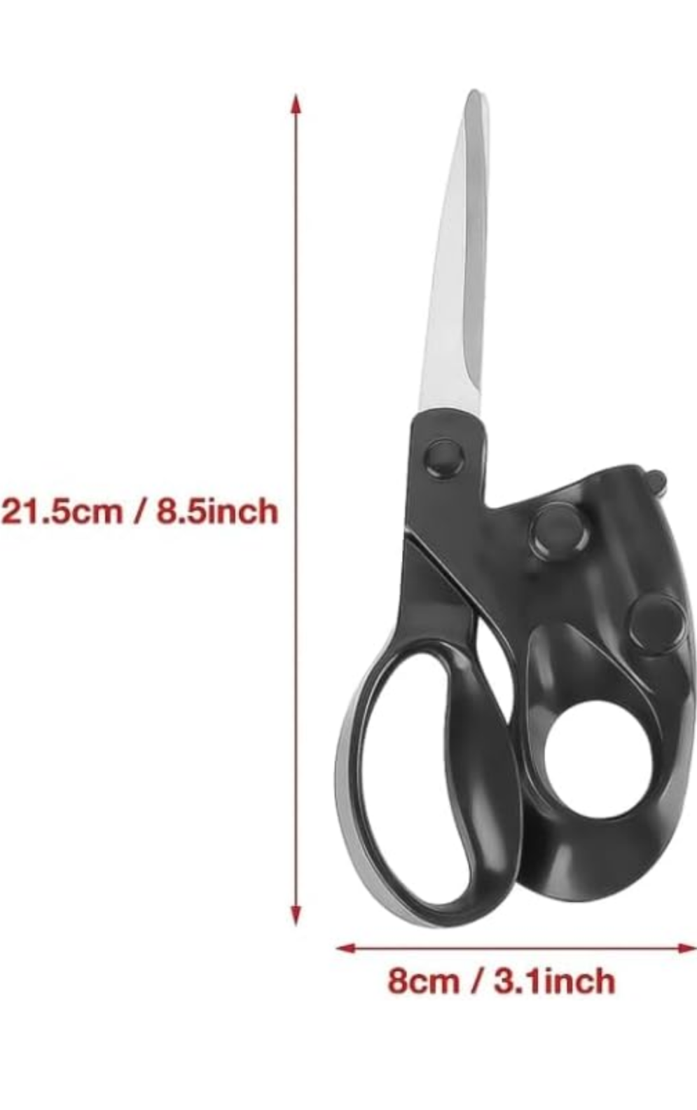 Professional Laser Guided Scissors, Precision Straight Accurate Cutting Cutting Tool for Crafts and Fabric, DIY Projects Black (1 Pc) COD available