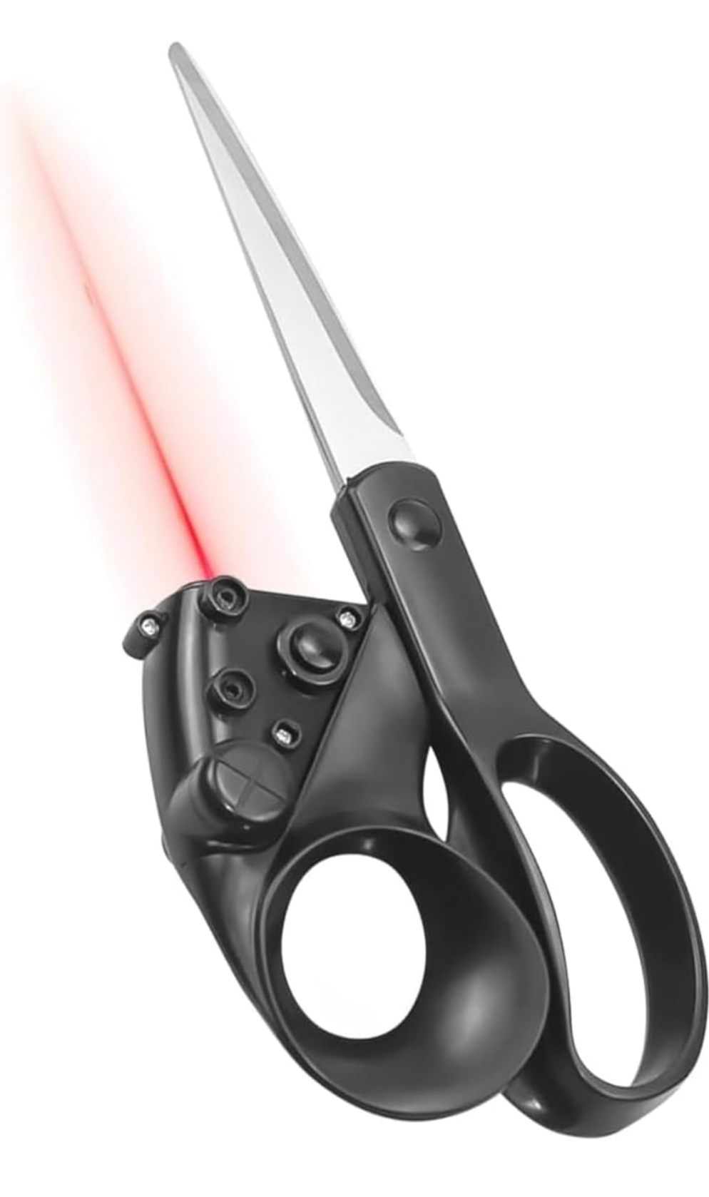Professional Laser Guided Scissors, Precision Straight Accurate Cutting Cutting Tool for Crafts and Fabric, DIY Projects Black (1 Pc) COD available