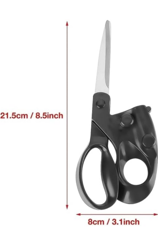 Professional Laser Guided Scissors, Precision Straight Accurate Cutting Cutting Tool for Crafts and Fabric, DIY Projects Black (1 Pc) COD available